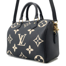 Load image into Gallery viewer, LOUIS VUITTON Speedy Bandouliere RedM58947 Bicolor Monogram Empreinte Leather Size 25

