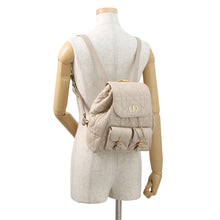 Load image into Gallery viewer, Dior Caro Macrocannage Backpack PowderBeigeM6301UNOZ Lambskin Size Medium
