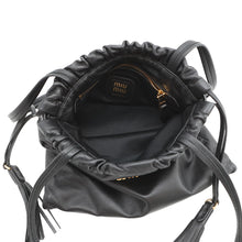 Load image into Gallery viewer, MIUMIU Joie Shoulder Bag Black5BG303 Nappa Leather
