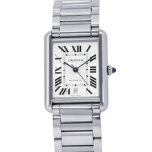 将图像加载到图库查看器中，CARTIER tank mast XL H41mmxW31mm Stainless Steel Silver DialWSTA0053
