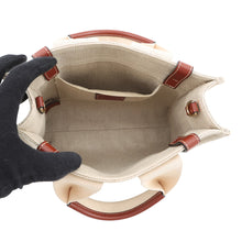 Load image into Gallery viewer, Chloe Woody 2WAY Shoulder Bag Beige/BrownCHC22AS397I2690U Canvas Leather Size Small
