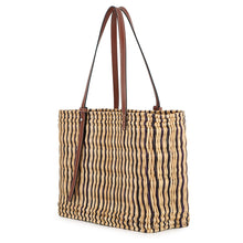 Load image into Gallery viewer, LOEWE square basket bag Natural/BrownA223099X01 Raffia Leather
