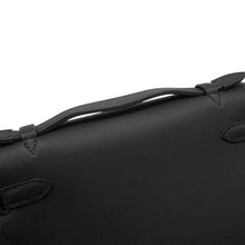 将图像加载到图库查看器中，HERMES PochetteKelly Black Swift Leather
