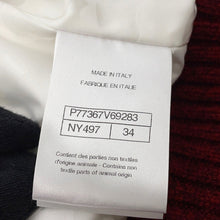Load image into Gallery viewer, CHANEL Tweed CC Logo Down Vest Size 34 Red/BeigeP77367 Mohair43% Wool41% Polyester9% Nylon5% Linen2%
