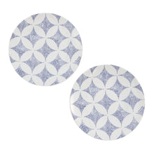 Load image into Gallery viewer, LOUIS VUITTON Constellation Set of 2 Dessert Plates White/BlueR95937 Porcelain
