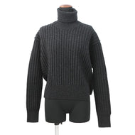 HERMES long sleeve knit Size 36 Gri Volcanic5H2627DA Wool 98% Polyurethane2%