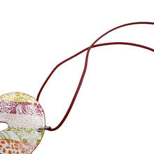 将图像加载到图库查看器中，HERMES Tattersall Tattoo Necklace Size GM Rouge Grenat Lacquer Swift Leather
