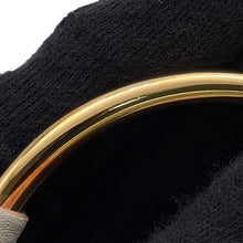 Load image into Gallery viewer, HERMES Loop Grand Necklace Beton Swift Leather Metal
