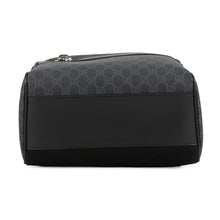 将图像加载到图库查看器中，GUCCI GGBlack Backpack Black771158 GG Supreme Leather Size Medium
