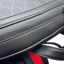 将图像加载到图库查看器中，GUCCI GGBlack Backpack Black771158 GG Supreme Leather Size Medium
