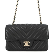 Load image into Gallery viewer, CHANEL Chevron Mini Chainshoulder Bag BlackA69900 Lambskin Size 20
