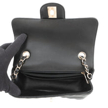 Load image into Gallery viewer, CHANEL Chevron Mini Chainshoulder Bag BlackA69900 Lambskin Size 20

