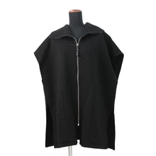 将图像加载到图库查看器中，HERMES Long vest Size 40 Black2H0132DA Cashmere100%
