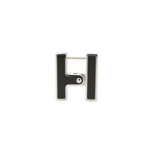 Load image into Gallery viewer, HERMES Single earring "H" Black Metal
