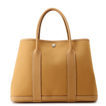 Load image into Gallery viewer, HERMES Garden Party Natural Sable Toile Officier Negonda Leather Size PM
