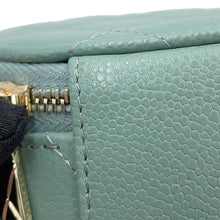 Load image into Gallery viewer, CHANEL Matelasse Chain Vanity Bag Light GreenAP2502 Caviar Leather Size Small
