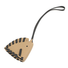 Load image into Gallery viewer, HERMES Cheval Tresse Bag Charm Poussiere/Black Epsom
