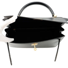 Load image into Gallery viewer, HERMES Kelly Sellier Black Box Calf Leather Size 32
