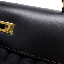 Load image into Gallery viewer, HERMES Kelly Sellier Black Box Calf Leather Size 32
