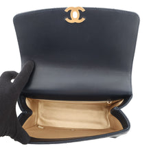 Load image into Gallery viewer, CHANEL Matelasse Chain Top Handle 2-Way Bag NavyAS1749 Lambskin
