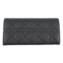Load image into Gallery viewer, Dior Cannage My Dior Violet Wallet BlackS6029ONMJ Lambskin
