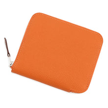 Load image into Gallery viewer, HERMES Azap compact silk in Orange Epsom
