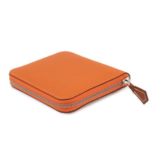 Load image into Gallery viewer, HERMES Azap compact silk in Orange Epsom
