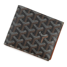 Load image into Gallery viewer, GOYARD Herringbone Saint-Florentin Bifold Wallet Black/BrownAPM110 PVC/Leather
