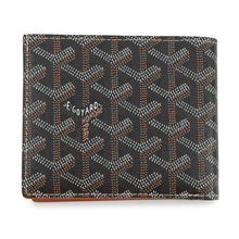 Load image into Gallery viewer, GOYARD Herringbone Saint-Florentin Bifold Wallet Black/BrownAPM110 PVC/Leather
