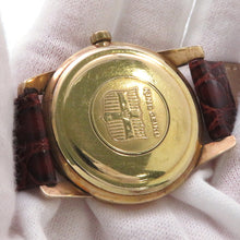 Load image into Gallery viewer, SEIKO King SEIKO 44KS 2nd model, earliest model W36mm Gold Plated Leather Silver Dial442000
