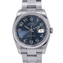 Load image into Gallery viewer, ROLEX Datejust W36mm Stainless Steel blue concentric Dial116200
