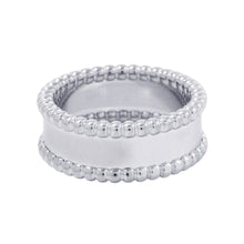 Load image into Gallery viewer, Van Cleef &amp; Arpels Perlée Senior Tulle Ring Size 52/#12VCARN32352/VCARN32300 18K White Gold
