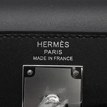 Load image into Gallery viewer, HERMES Kelly Elan Cheval du Bois Black Tadelakt Leather
