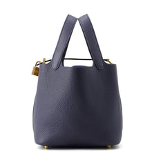 Load image into Gallery viewer, HERMES Picotin Lock Blue Nuit Taurillon Clemence Size PM

