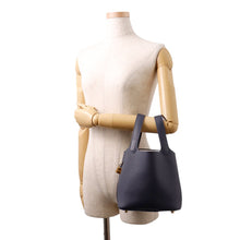 Load image into Gallery viewer, HERMES Picotin Lock Blue Nuit Taurillon Clemence Size PM
