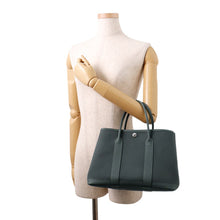 Load image into Gallery viewer, HERMES Garden Party Vert Mangrove Toile Military Negonda Leather Size TPM
