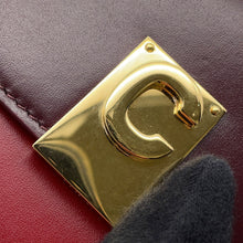 Load image into Gallery viewer, CELINE Chain wallet Bordeaux/Red Leather
