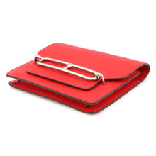 将图像加载到图库查看器中，HERMES Roulis Roulis Slim Rouge Coeur Chevre Myzore Goatskin
