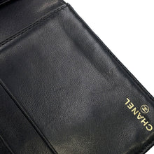 Load image into Gallery viewer, CHANEL CC Logo Kiss Lock Long Wallet Black Caviar Leather

