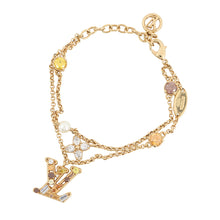 Load image into Gallery viewer, LOUIS VUITTON Bracelet Lady LV DoreM1683A Metal strass
