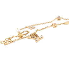 Load image into Gallery viewer, LOUIS VUITTON Bracelet Lady LV DoreM1683A Metal strass
