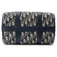 将图像加载到图库查看器中，Dior Groove25 Oblique Jacquard Bag Navy/BeigeM1365UTZQ Canvas Leather Size Medium

