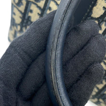 Load image into Gallery viewer, Dior Groove25 Oblique Jacquard Bag Navy/BeigeM1365UTZQ Canvas Leather Size Medium
