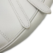 将图像加载到图库查看器中，Dior Saddle bag White Leather Canvas
