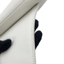 将图像加载到图库查看器中，Dior Saddle bag White Leather Canvas
