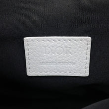 将图像加载到图库查看器中，Dior Saddle bag White Leather Canvas
