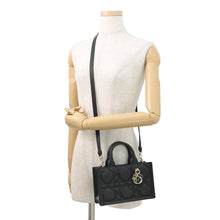 Load image into Gallery viewer, Dior Macrocannage Book Tote BlackS5573OWHP Calf Leather Size Mini
