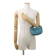 Load image into Gallery viewer, Dior Macrocannage Nomade Pouch BlueS5553OMIG Lamb Leather Size Small
