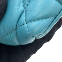 Load image into Gallery viewer, Dior Macrocannage Nomade Pouch BlueS5553OMIG Lamb Leather Size Small
