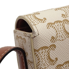 Load image into Gallery viewer, CELINE Triomphe Shoulder Bag White194142CUZ PVC Leather

